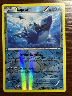 Lapras Uncommon Reverse Holo Card XY BREAKpoint 28/122 Pokemon TCG Lightly Play - Image 1