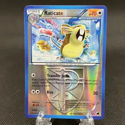 Pokemon Card Raticate Plasma Freeze Reverse Holo Rare 88/116 LP - Image 1