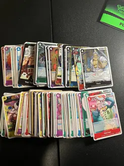 One Piece TCG Random Card Lot 130 mixed shiny - Image 1
