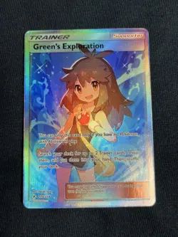 Green's Exploration 209/214 Pokemon TCG Full Art Card Near Mint Condition - Image 1