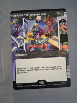 Mtg Behold the Sinister Six! (Borderless) NM - Image 1