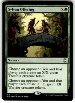 Sylvan Offering Commander: Streets of New Capenna Regular MTG NM - Image 1
