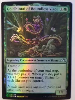 1x Go-Shintai of Boundless Vigor Kamigawa: Neon Dynasty Foil - NM Condition - Image 1