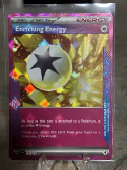 Enriching Energy 191/191 Sv08: Surging Sparks Holo Ace SPEC Rare Pokemon NM - Image 1