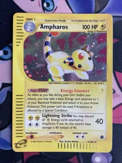 Ampharos 2/165 | Pokemon TCG | Expedition | Holo Rare - LP/NM - Image 1