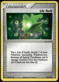 Pokemon Hidden Legends 90/101 Life Herb Reverse Holo - Image 1