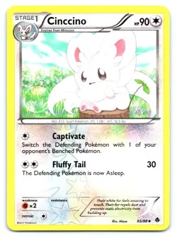 Cinccino Pokemon Reverse Holo Uncommon Emerging Powers 85/98 - Image 1