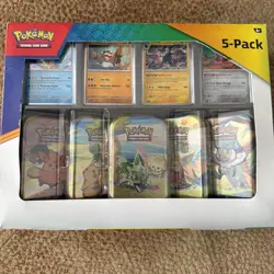 COSTCO Pokemon TCG Scarlet & Violet Paldea Friends Mini Tin 5-Pack New Sealed! - Image 1