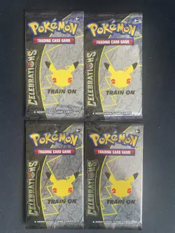 Pokemon 25th Anniversary - Celebrations Booster Pack - SEALED X4 - Image 1