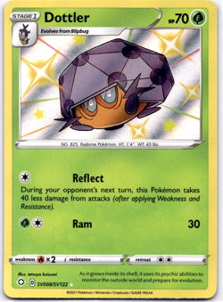 Pokemon TCG Dottler SV008/SV122 Shining Fates Shiny Vault Holo Rare Near Mint - Image 1