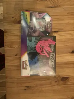 NEW Pokemon TCG Evolving Skies Elite Trainer Box ETB + Mew Tin - Image 1