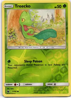 Pokemon TCG Treecko 7/168 Celestial Storm Reverse Holo Rare Near Mint - Image 1