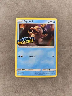 Pokemon TCG Psyduck STAMPED SM199 Holo Detective Pikachu Black Star Promo - LP - Image 1