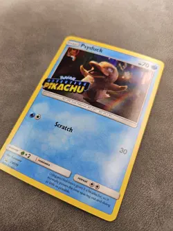 Pokemon TCG Psyduck STAMPED SM199 Holo Detective Pikachu Black Star Promo - LP - Image 3