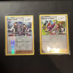 Pokemon League Staff 153/185 & Friends In False 140/172 Professor Program Stamp - Image 1