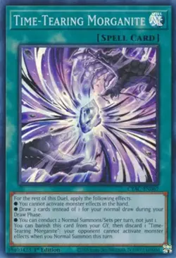 Yugioh! Time-Tearing Morganite - CYAC-EN067 - Super Rare - 1st Edition Near Mint - Image 1