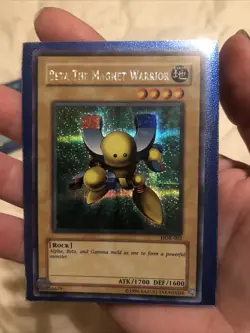 Yu-Gi-Oh! Beta the Magnet Warrior DOR-002 Prismatic Secret Rare Unlimited LP - Image 3
