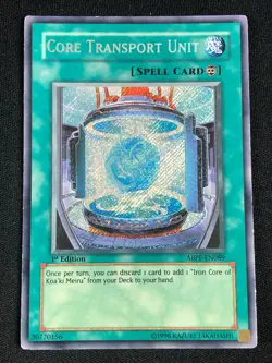YUGIOH CORE TRANSPORT UNIT ABPF-EN089 1ST SECRET LP - Image 1