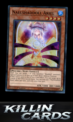 1st Edition Naelshaddoll Ariel SDSH-EN003 Super Rare Structure Deck: Shaddoll Sh - Image 1