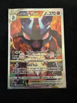 Pokemon TCG Lucario VSTAR SWSH291 Sword & Shield Crown Zenith Sealed Promo Card - Image 1