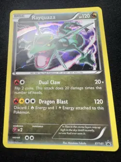 Rayquaza XY141 Promo Cosmos Holo Pokemon Card TCG - NM - Image 3