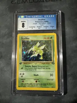 1999 Pokemon Scyther 1st Edition Jungle 26/64 PSA 10 Gem Card - Image 1
