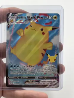 Surfing Pikachu VMAX 009/025 - Celebrations - Ultra Rare Holo Pokemon Card NM - Image 1