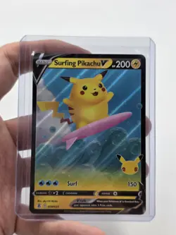 Surfing Pikachu V 008/025 - Celebrations - Holo Pokemon Card Near Mint (NM) - Image 1