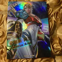 SAMUS ARAN METROID SUIT SSR Sexy Goddess Story Anime Waifu Holo Girl Card - Image 1