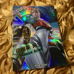 SAMUS ARAN METROID SUIT SSR Sexy Goddess Story Anime Waifu Holo Girl Card - Image 2