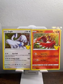 Lugia & Ho-oh Celebrations Holo Rare Card 2 Pokemon Card Set LP - Image 1