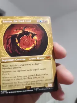Lord of the Rings Sauron, the Dark Lord #329 Foil Card Magic: The Gathering - Image 1