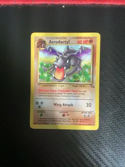 Aerodactyl Fossil Set Pokemon Card 1999 WOTC 16/62 Non-Holo LP - Image 1