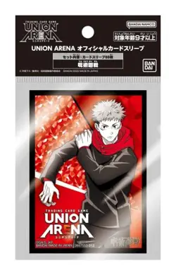 Bandai UNION ARENA Official Card Sleeve Jujutsu Kaisen x60P ITADORI YUJI - Image 1