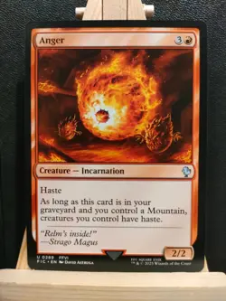 Anger - Final Fantasy Commander - Uncommon - NM (see pics) MTG - Image 1