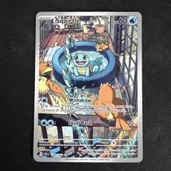 Pokemon Squirtle TCG 148/142 Stellar Crown Illustration Rare Card NM Condition - Image 1