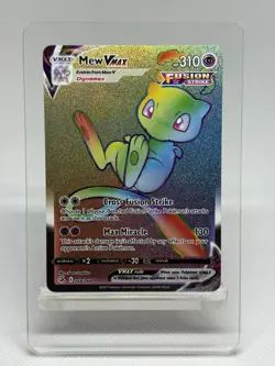 Pokemon Sword & Shield Fusion Strike Mew VMax Secret Rare 268/264 - Image 1