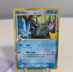 Pokemon Mimikyu 25th Anniversary Swsh136 BlackStar Promo celebrations CHECK PICS - Image 3