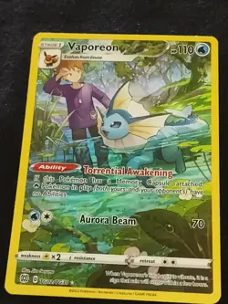 Vaporeon TG02/TG30 Swsh09: Brilliant Stars Trainer Gallery Holo Pokemon Tcg - Image 1