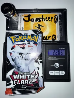 Heavy 22.85g Pokemon TCG SV 10.5 White Flare Booster Pack Factory Sealed! - Image 1