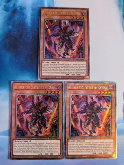 YuGiOh! Aluber The Jester of Despia x 3 PLAYSET RA02-EN016 Quarter Century 1st - Image 1