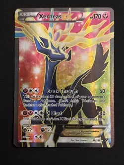 Pokemon TCG Xerneas-Ex XY Full Art Holo Card 146/146 MP/HP Condition - Image 1