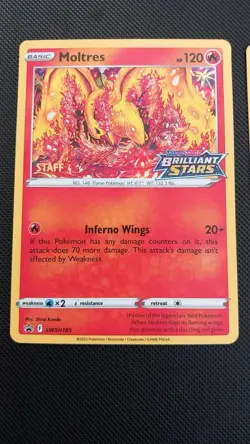 STAFF Sword & Shield Brilliant Stars Card Pack - Complete Set Of 4 Pokemon TCG - Image 3