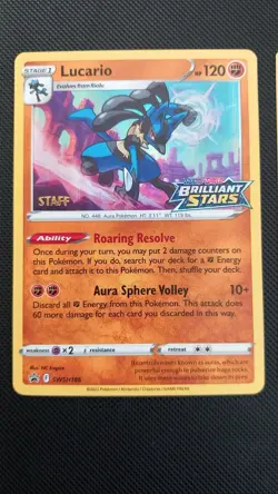 STAFF Sword & Shield Brilliant Stars Card Pack - Complete Set Of 4 Pokemon TCG - Image 5