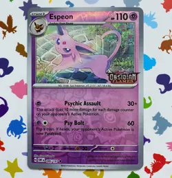 Espeon 086/197 Pokemon Card NM Best Buy Exclusive Obsidian Flames Stamped Promo - Image 1