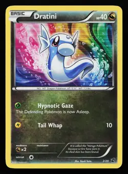 Dratini 2/20 Holo Rare Dragon Vault Pokemon Card - Image 1