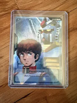 Amuro RX-78-2 Resource RP-003 Gundam Card Game TCG Foil Promo English - Image 1