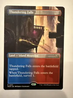 MTG: Thundering Falls Borderless Card Murders at Karlov Manor -NM - Image 1