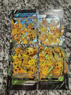 Pikachu V-Union [Set of 4] SWSH: Sword & Shield Promo Cards Holo - Image 1