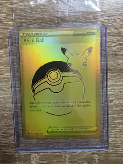 SEALED Pokemon Card Poke Ball SWSH146 Gold Celebrations UPC Anniversary - Image 1